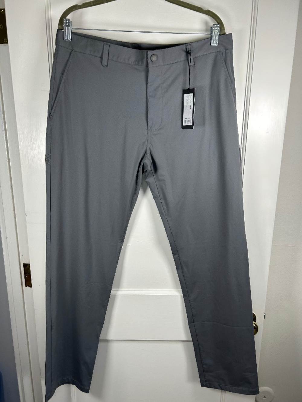 Rhone Men's NWT Commuter Pant 36x30 in Grey Flex Knit fabric
